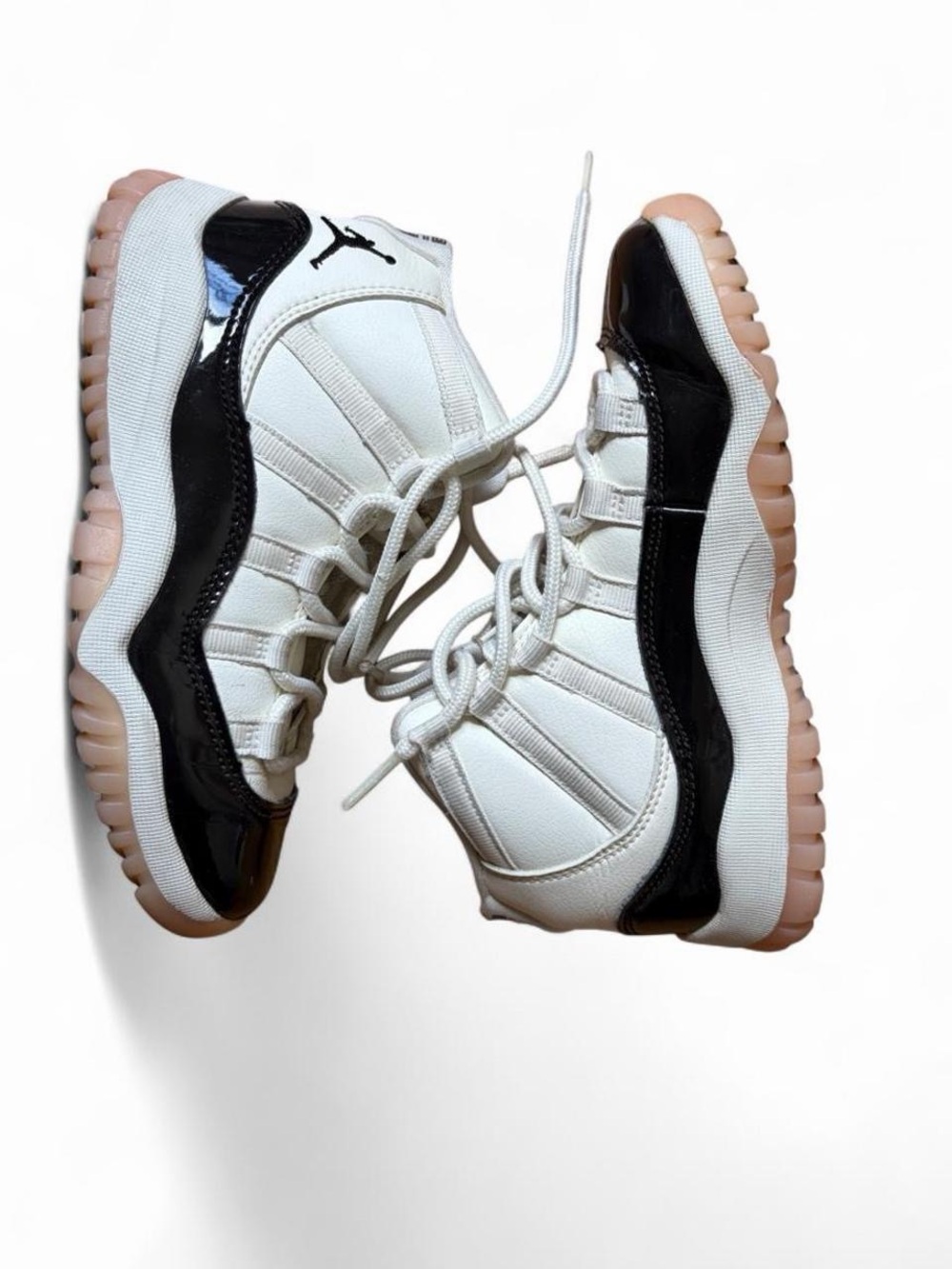 Jordan Kids' High-Top Sneakers in White, Black & Pink Gum
